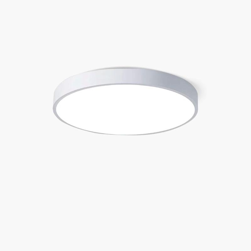 Luminária de Teto Plafon Circular Minimalista Luminária de Teto 06 Clareatte Branco 23 cm 