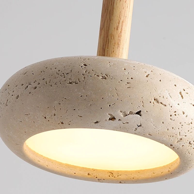 Lustre Pendente de Pedra Wabi-Sabi Lustre Pendente 03 Clareatte 