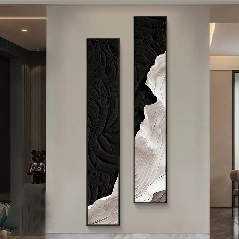 Quadro Decorativo com LED - Arte Abstrata Moderna Quadro Decorativo com LED 04 Clareatte 