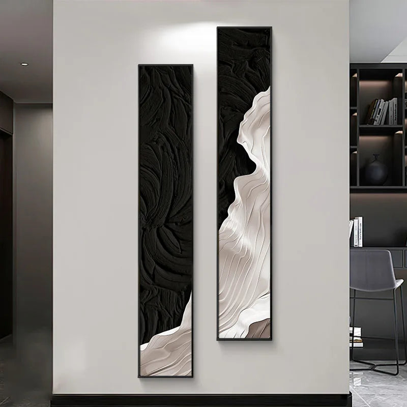 Quadro Decorativo com LED - Arte Abstrata Moderna Quadro Decorativo com LED 04 Clareatte 