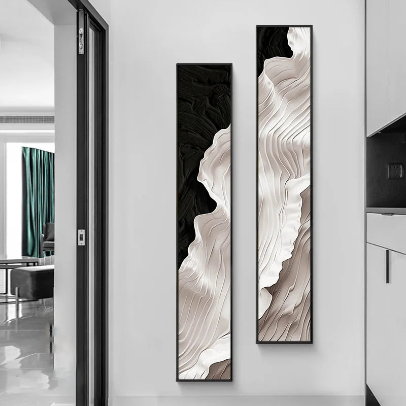 Quadro Decorativo com LED - Arte Abstrata Moderna Quadro Decorativo com LED 04 Clareatte 