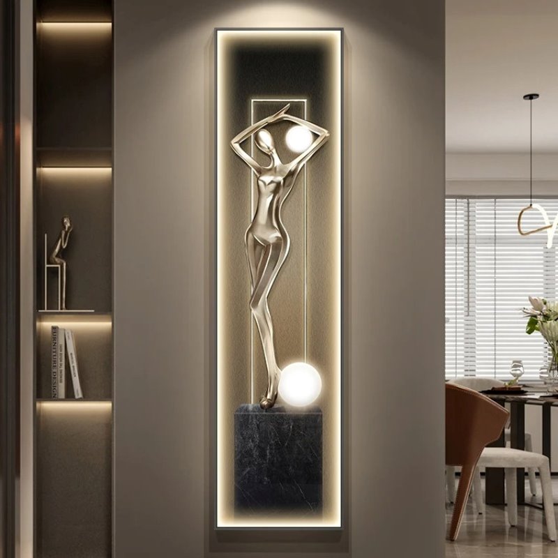 Quadro Decorativo de Escultura com LED Quadro Decorativo com LED 05 Clareatte 